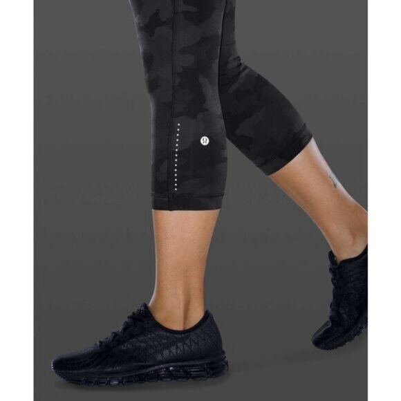 Lululemon Swift Speed High-Rise Crop 21" Luxtreme In Heritage 365 Camo Deep Coal - Picture 5 of 9